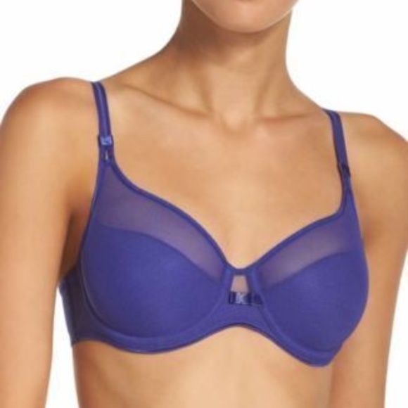 NWOT nude Chantelle /'Aeria/' Underwire Spacer Bra 32DDD 1296